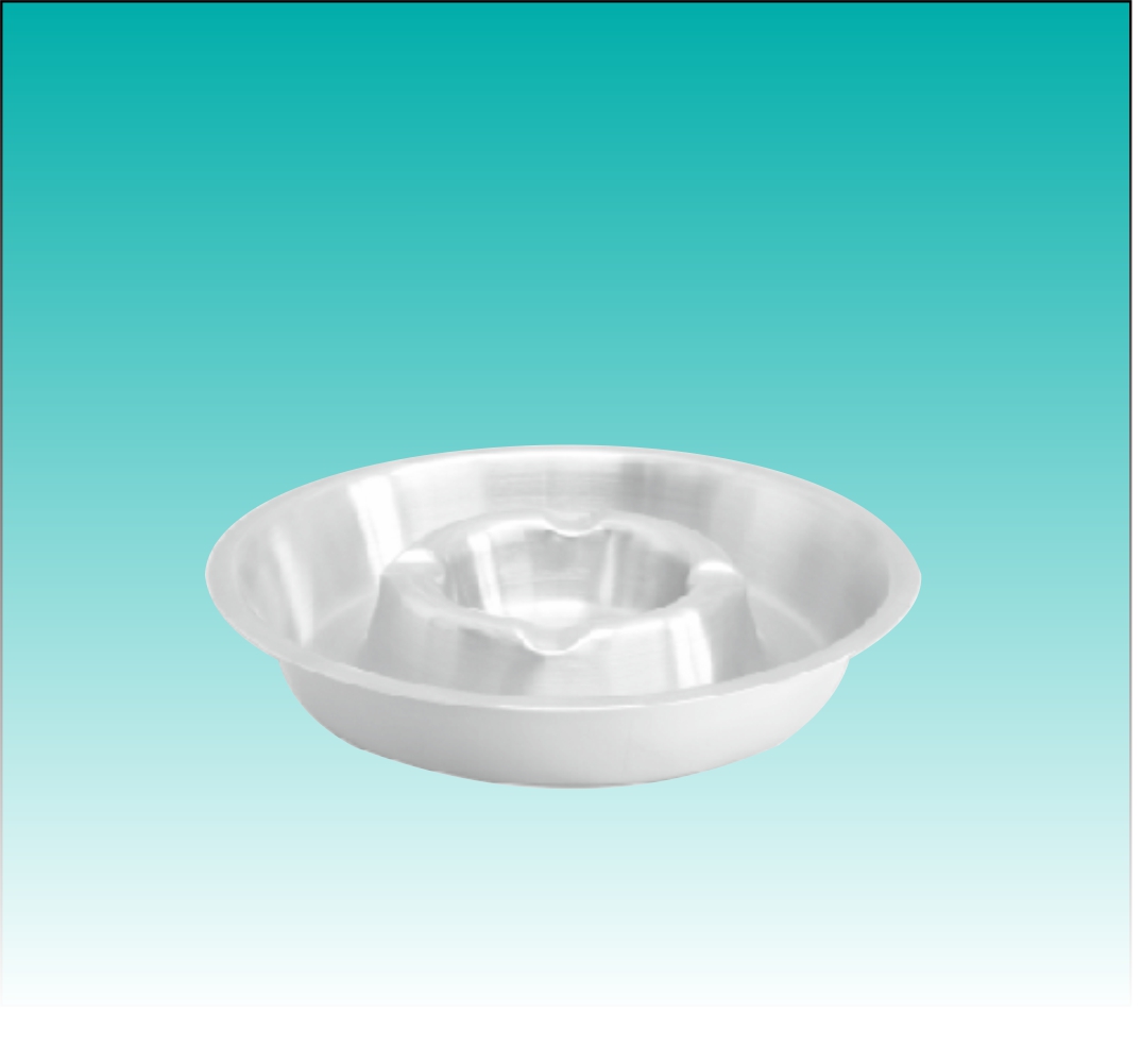 Aschenbecher rund Edelstahl